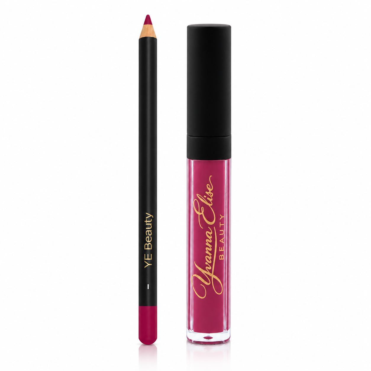 Lip Duo = Liquid Lipstick / Rouge à lèvres liquide (Blossette / Pink) + Lip Pencil #87