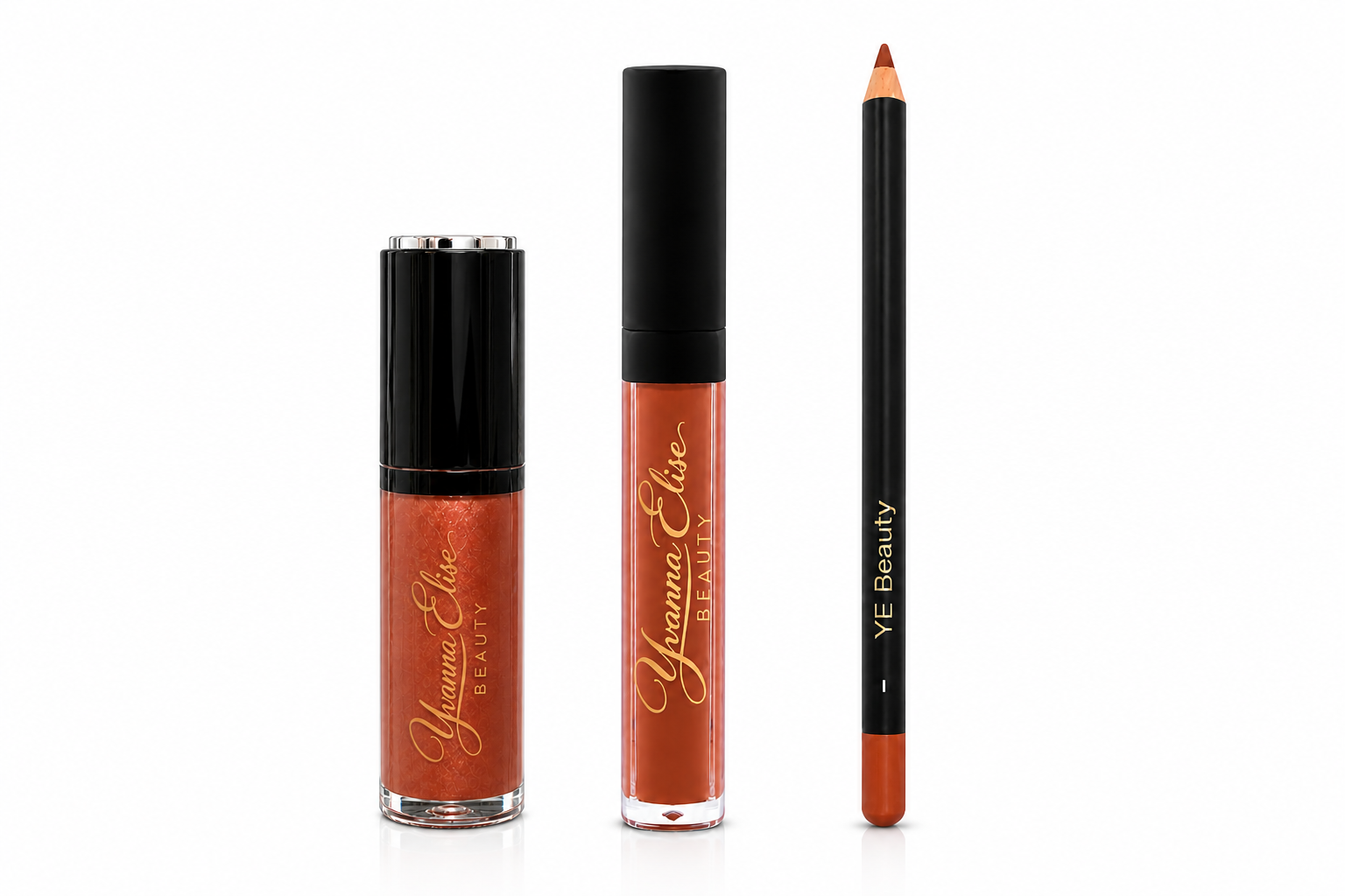 Lip Combo = Liquid Lipstick / Rouge à lèvres liquide (Carmelle / Nude Brown) + Lip Pencil #02