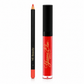 Lip Duo = Liquid Lipstick / Rouge à lèvres liquide (Corafire / Coral Orange) + Lip Pencil #33