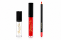 Lip Combo = Liquid Lipstick / Rouge à lèvres liquide (Corafire / Coral Orange) + Lip Pencil #33 + Lip Gloss (Clerea)