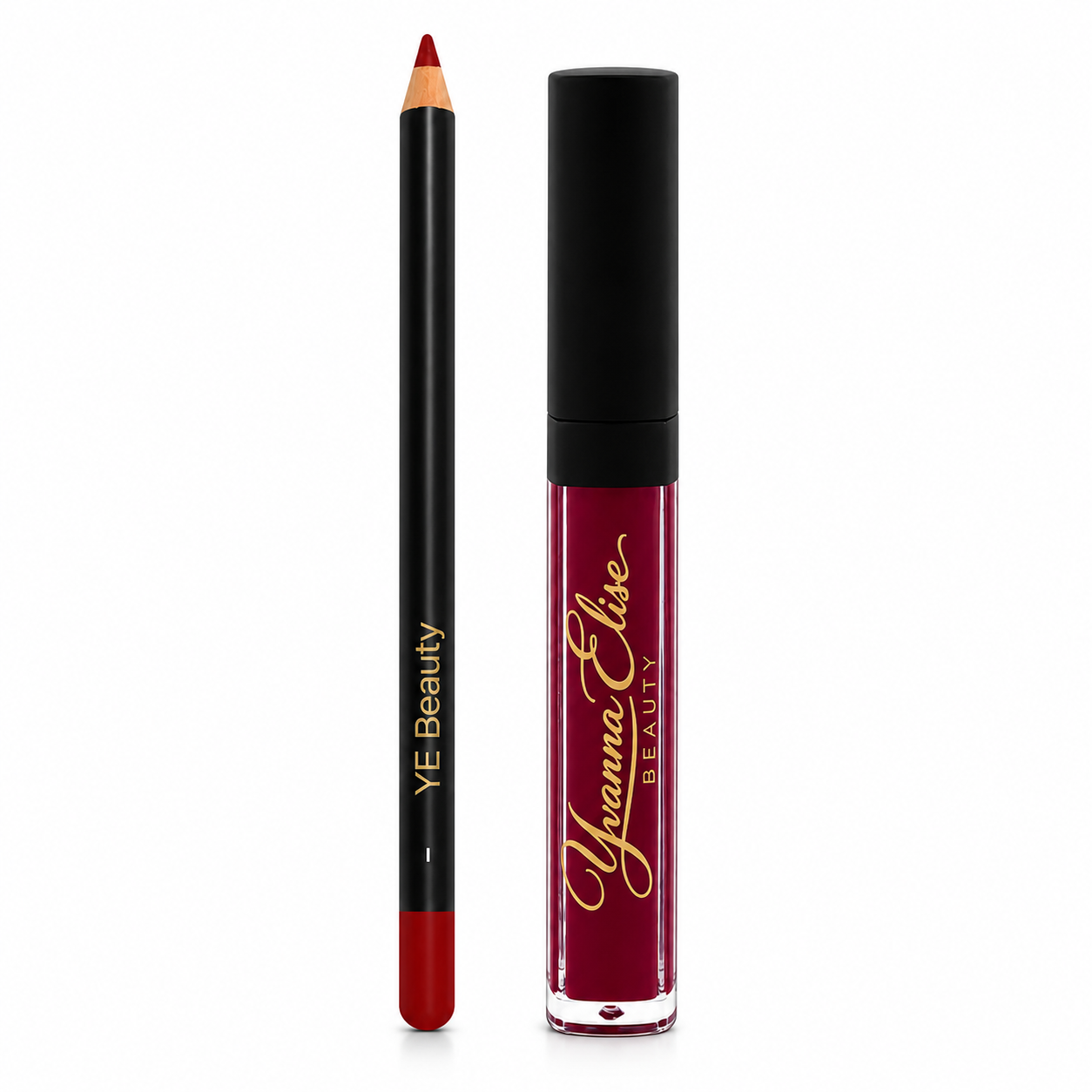 Lip Duo = Liquid Lipstick / Rouge à lèvres liquide (Mesmera / Red) + Lip Pencil #91